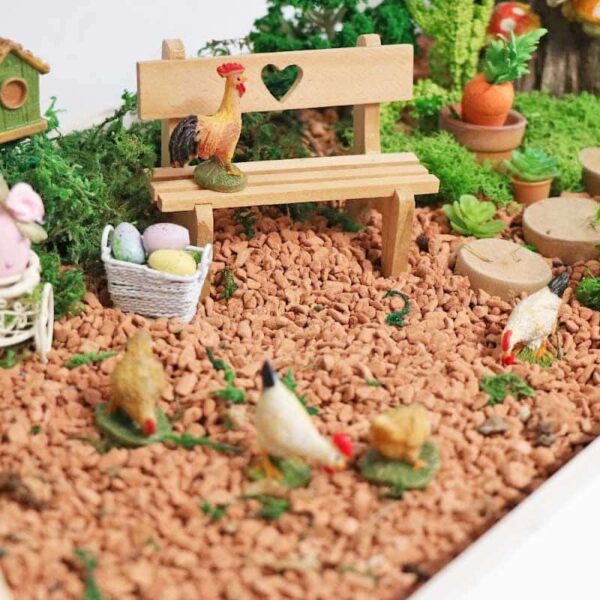 Miniatur Holzbank mit Herz – Bild 2