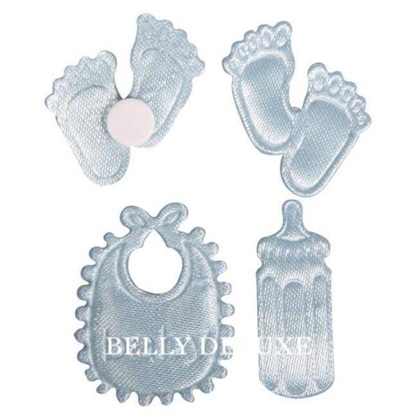 Streuteile Baby Satin 36 Stück, 2 Farben