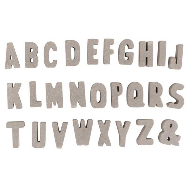 Mini Alphabet mit Raysin 200 oder Beton gießen