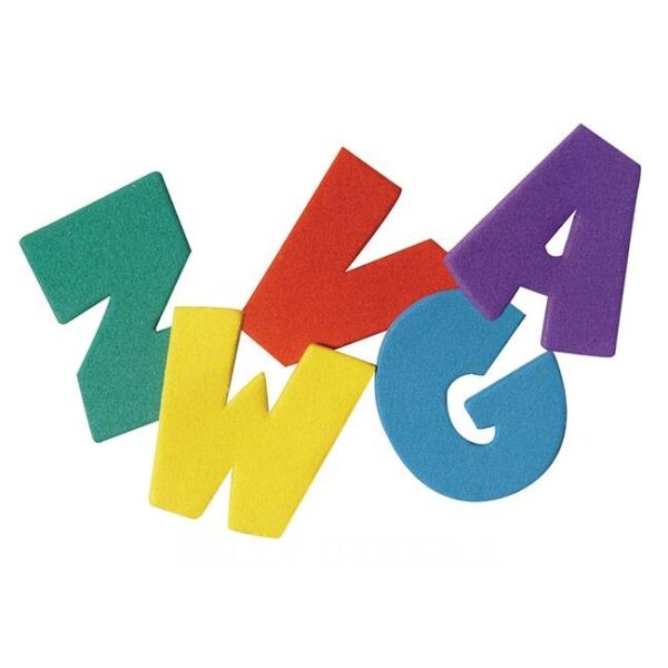 Buchstaben und Zahlen aus Moosgummi