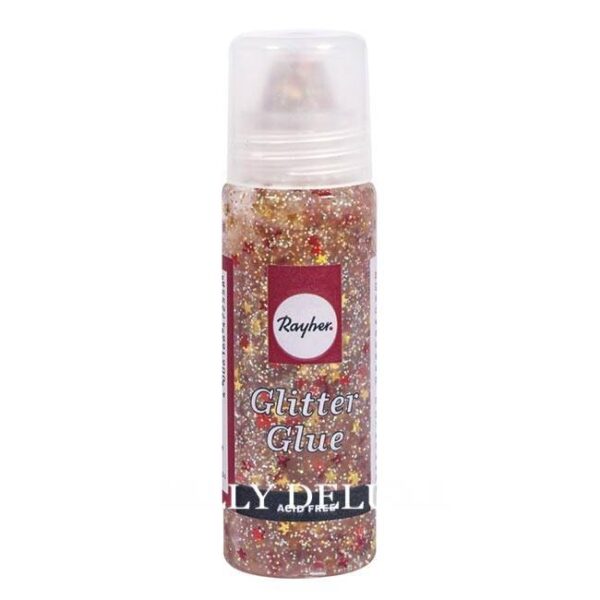Glitzer Kleber rot