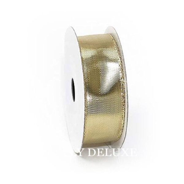 Metallic Band mit Drahtkante, 25 mm – Bild 2