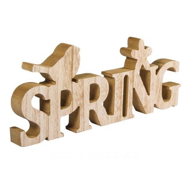 MDF Schriftzug Spring