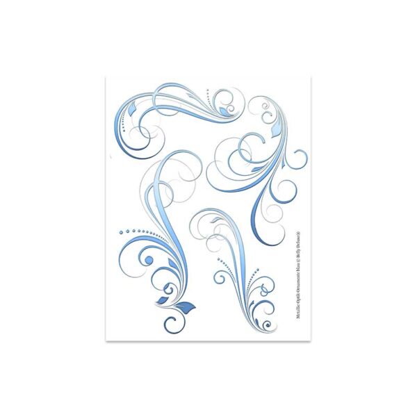 Motivfolie Metallic Ornamente, 6 Farben – Bild 3