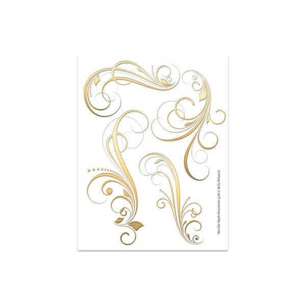 Motivfolie Metallic Ornamente, 6 Farben – Bild 4