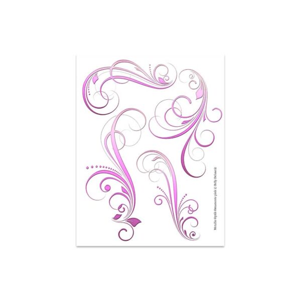 Motivfolie Metallic Ornamente, 6 Farben – Bild 2