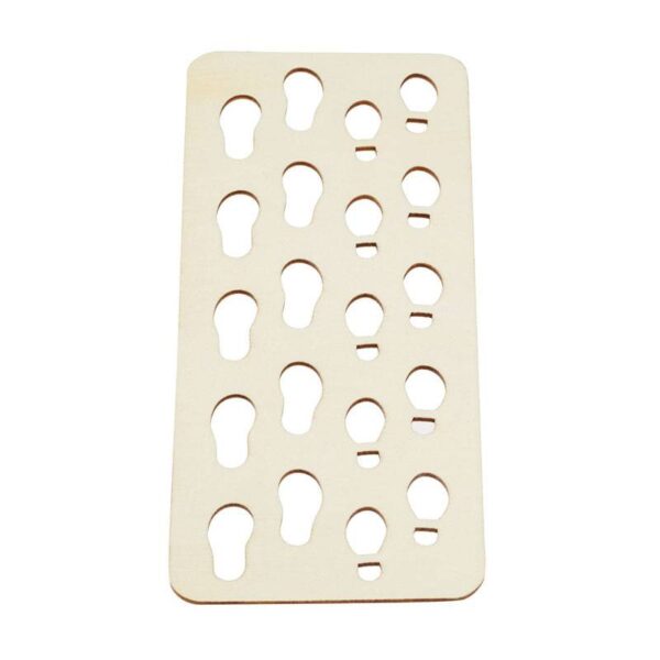 Mini Holzschablone für Wichtel Fußabdrücke