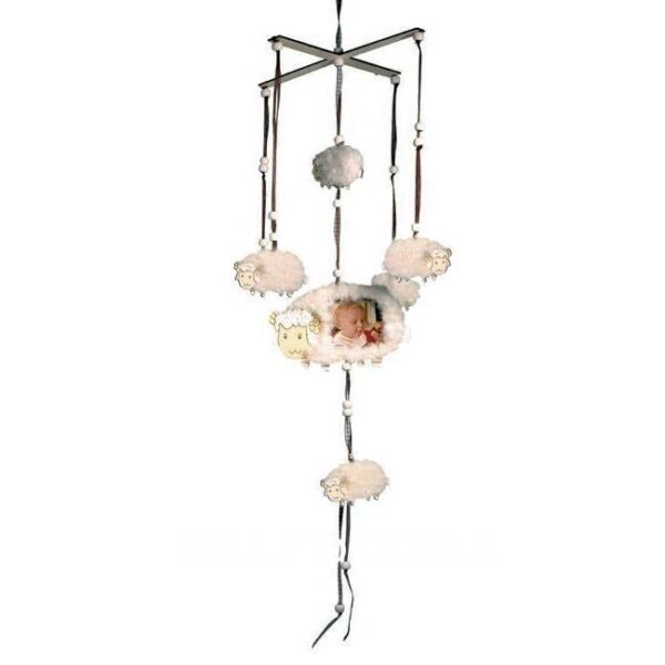 Holz Mobile Bastelset Schafe
