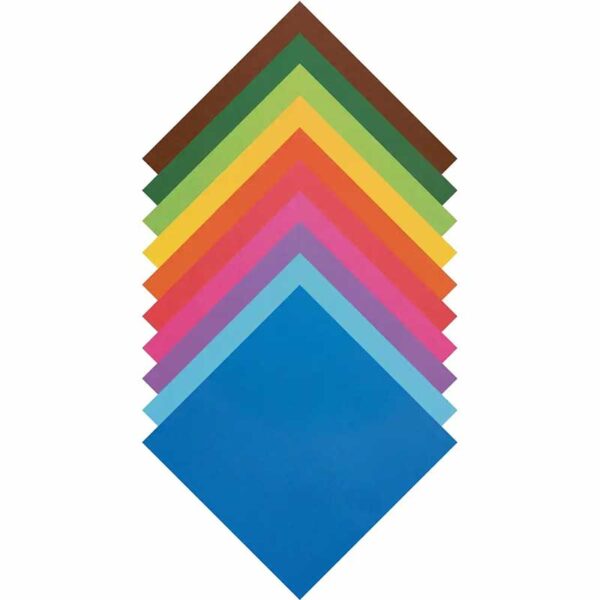 Origami Faltblätter in verschiedenen Farben