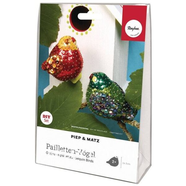 Pailletten Bastelset Piep und Matz – Bild 3