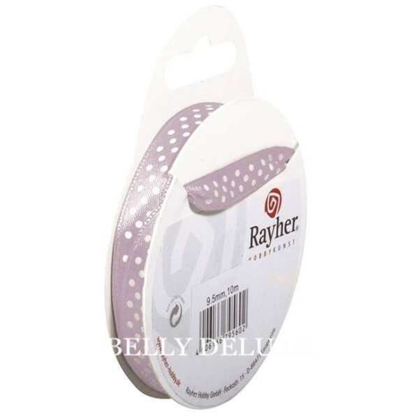 Satinband Polka Dots, 9,5 mm, 16 Farben – Bild 4