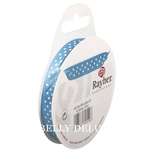 Satinband Polka Dots, 9,5 mm, 16 Farben – Bild 3