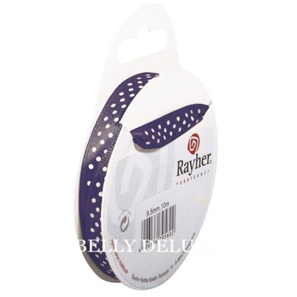 Satinband Polka Dots, 9,5 mm, 16 Farben – Bild 2