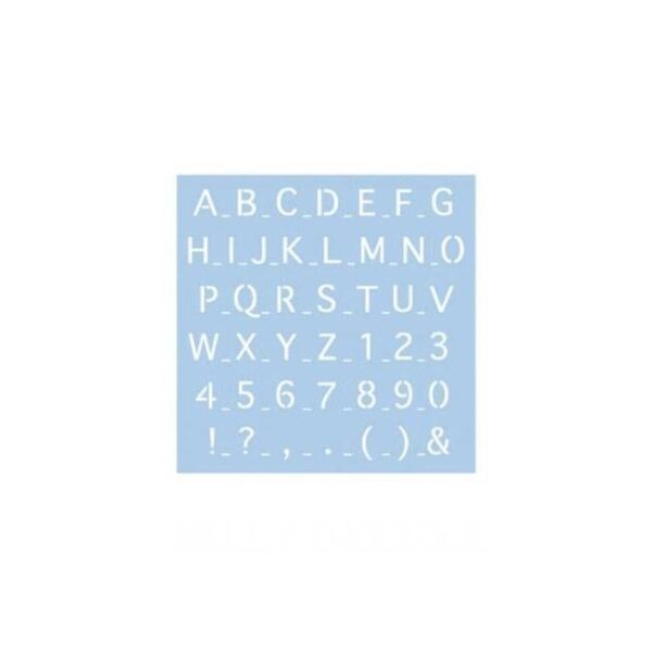 Schablone Buchstaben