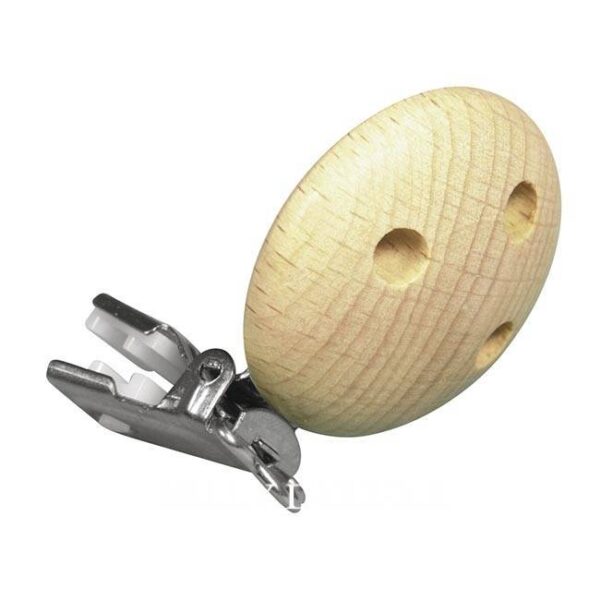 Holz Clips für Schnullerketten 3,7cm, 5 Farben – Bild 5