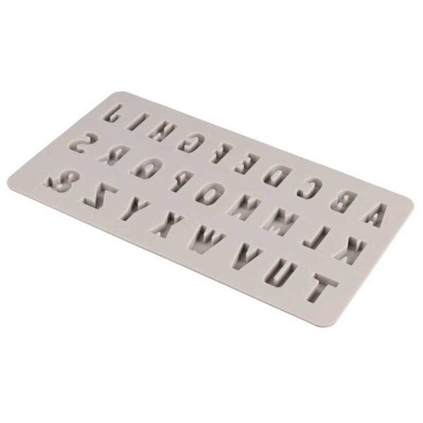 Silikon Gießform Mini Alphabet