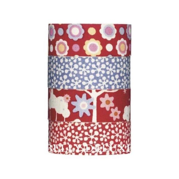 4 Tilda Fabric Tapes "Candy Bloom"