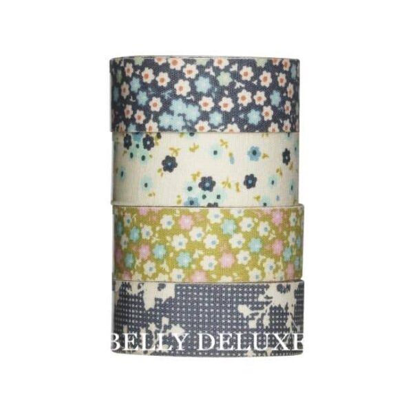 4 Tilda Fabric Tapes "Memory Lane"