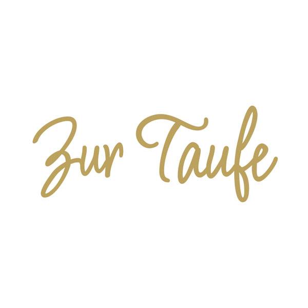 Wachsschrift Zur Taufe, Gold