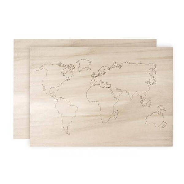 Bastelset Holz Weltkarte – Bild 2