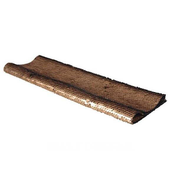 Wendepailletten Stoff, schwarz gold – Bild 2