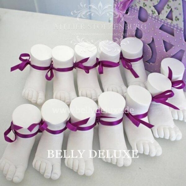 Baby Handabdruck und Fußabdruck Komplett-Set – Bild 4