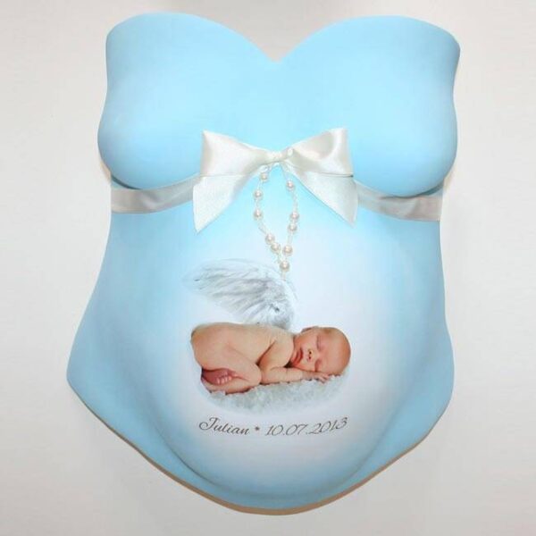 Little Angel Gipsabdruck Folie mit Baby Fotomontage