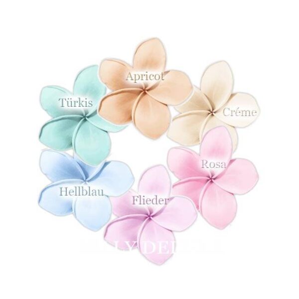 Motivfolie Pastell Plumeria, 6 Farben