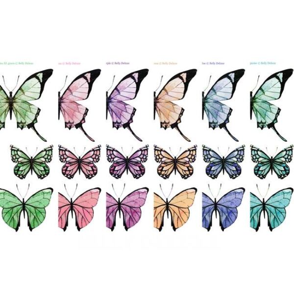 Motivfolie "Butterflies XL", 6 Farben – Bild 2