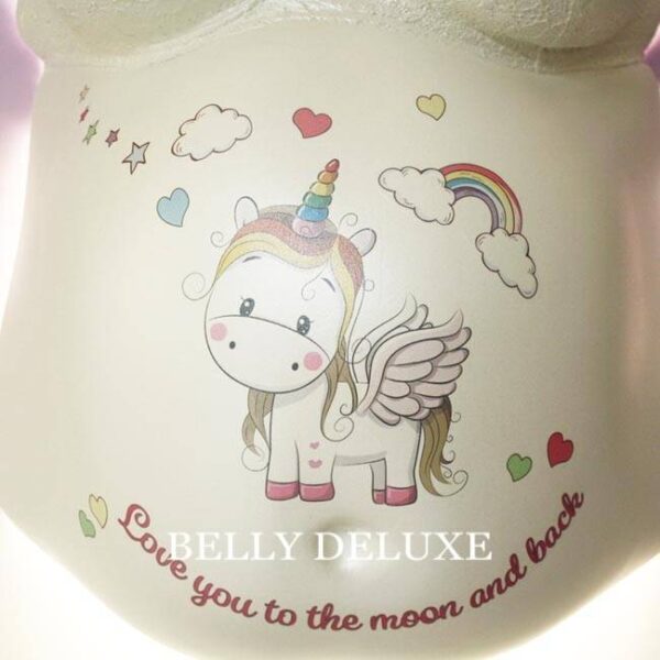 Motivfolie mit Einhorn, Unicorn Love