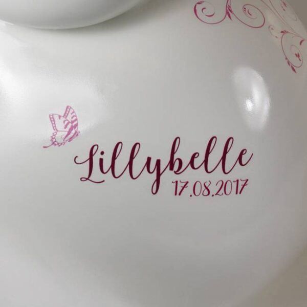 Motivfolie Florale Ornamente 2 mit Name, DIN A4 – Bild 2