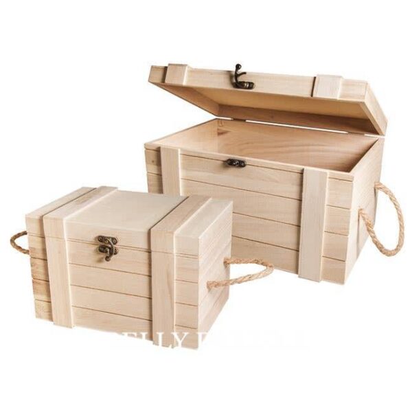 Holz Truhen Set