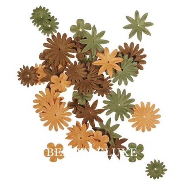 Mini-Papierblüten-Mischung, 6 Farben – Bild 3