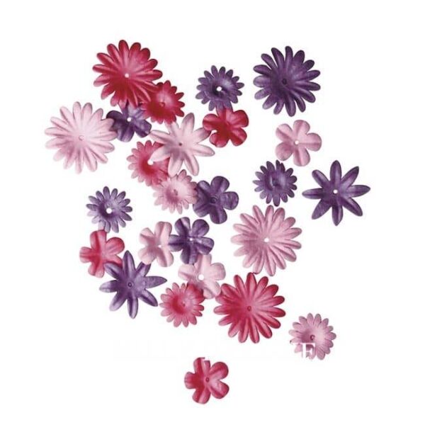 Mini-Papierblüten-Mischung, 6 Farben