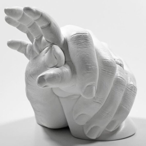 Mutter mit Baby Handabdruck 3d