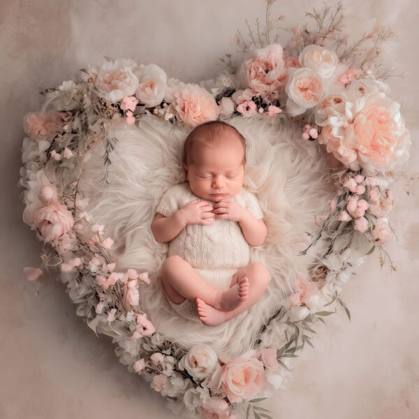 Mini Session Newborn und Babyfotos im digitalen Hintergrund